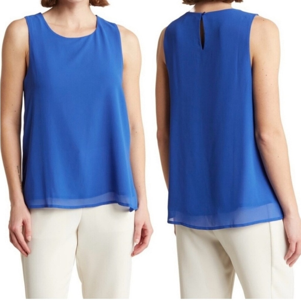 PLEIONE Double Layer Tank In cobalt blue size small